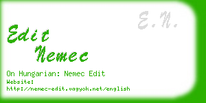 edit nemec business card